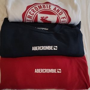 3 Abercrombie kids longsleeves